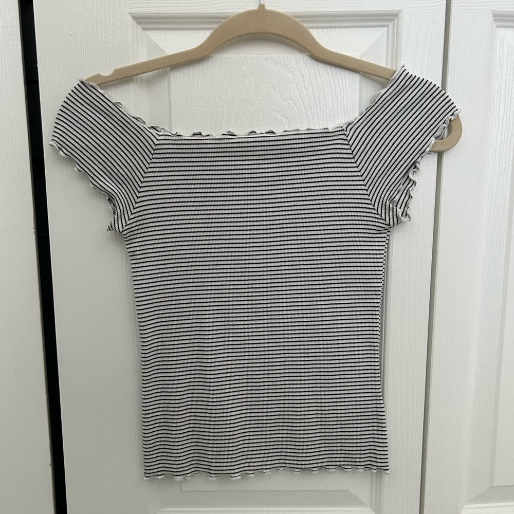 Strapless Striped Shirt- Aeropostale S